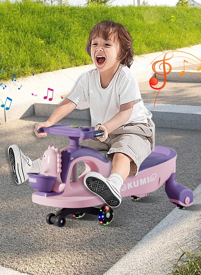 ياس! تو جو الأطفال التوازن الدراجة تويست سيارة خفيفة الوزن متينة الهواء الطلق داخل السيارة الأطفال ركوب على سيارة بلاش سيارة للفتيان والفتيات، مع الأضواء والموسيقى 360 درجة دوران العجلات - Image 1