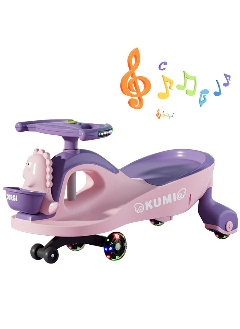 YES!TWOGO Ride on Push Car for Kids，Lightweight Balance Swing Car for Outdoor Indoor, with Silent Wheels and Storage Basket, for 1-6 Years Boys and Girls  - Image 1
