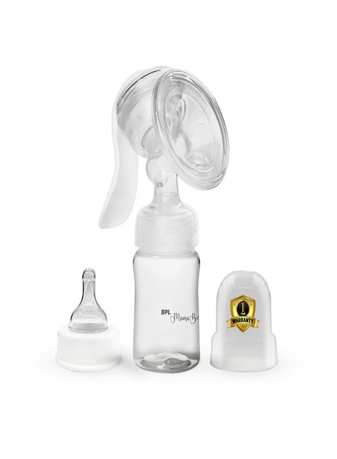 BPL Medical Technologies MamaBee Silicone Manual Breast Pump,Baby Milk Pump, Soft & Gentle - BPA Free (150 ML) - Image 1