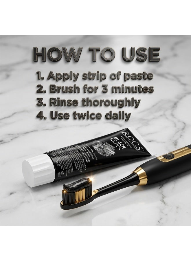 رينيه فورتيرير روكس معجون اسنان مبيض بقوة الفحم 60مل - Image 3