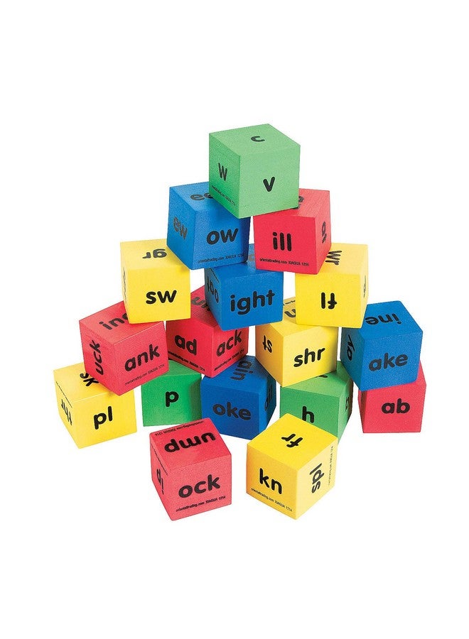 Fun Express Word Family Dice - 17 Pieces - Educational and Learning Activities for Kids - Image 1