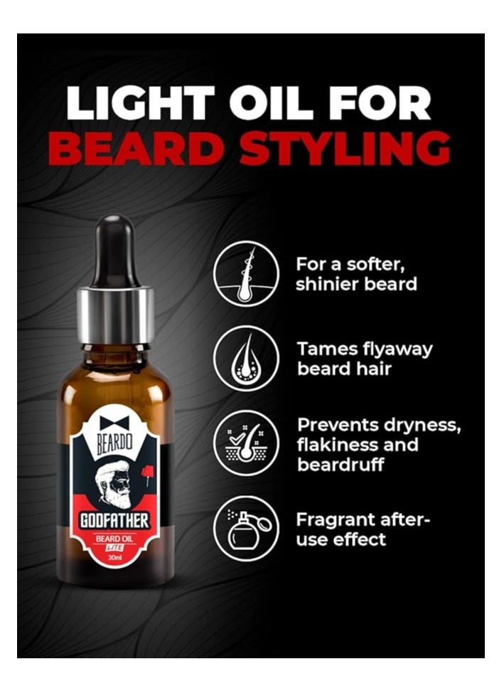 BEARDO Beardo Gift Box 5-in-1 | Activated Charcoal Facewash 100ml | Godfather Beard oil 30ml | Beardo Beard & Mustache Wax - Extra Strong 50g | Growth Roll on 8ml | Whisky Smoke Perfume for men EDP 8ml | Rakhi Gift for Brother | Friendship Day Gift  - Image 3