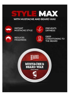 BEARDO Beardo Gift Box 5-in-1 | Activated Charcoal Facewash 100ml | Godfather Beard oil 30ml | Beardo Beard & Mustache Wax - Extra Strong 50g | Growth Roll on 8ml | Whisky Smoke Perfume for men EDP 8ml | Rakhi Gift for Brother | Friendship Day Gift  - Image 4