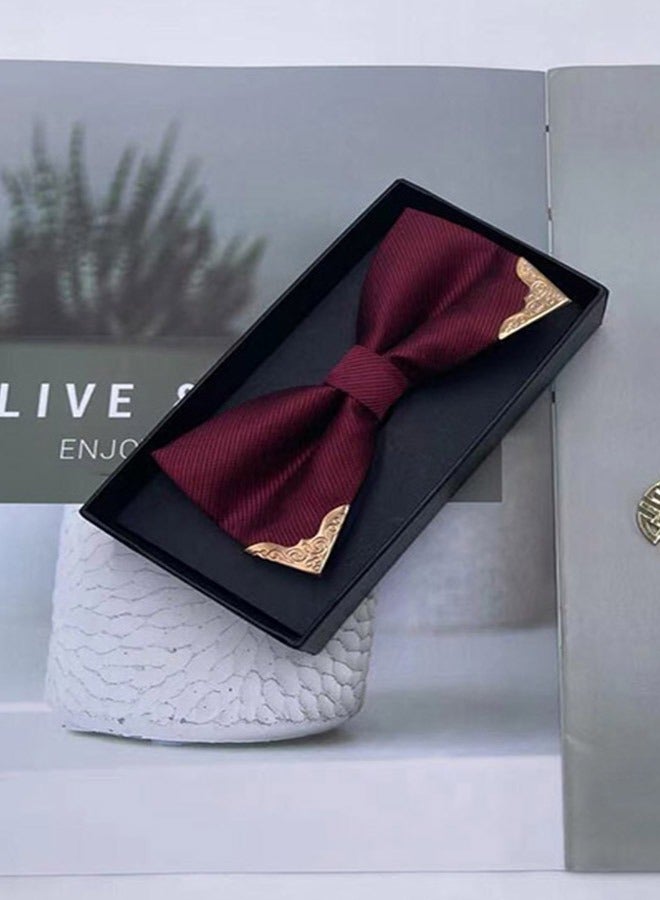 Adjustable Wedding Bow Tie Red - Image 2