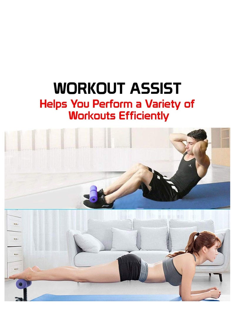 بلان A جهاز تمرينات الجلوس متعدد الاستخدامات، مزود بقضيب قابل للتعديل، يعمل بالشفط الذاتي لتثبيت قوي، مثالي لتدريب عضلات البطن والضغط، ويوفر دعمًا جانبيًا لتمرين أكثر فعالية - Image 2
