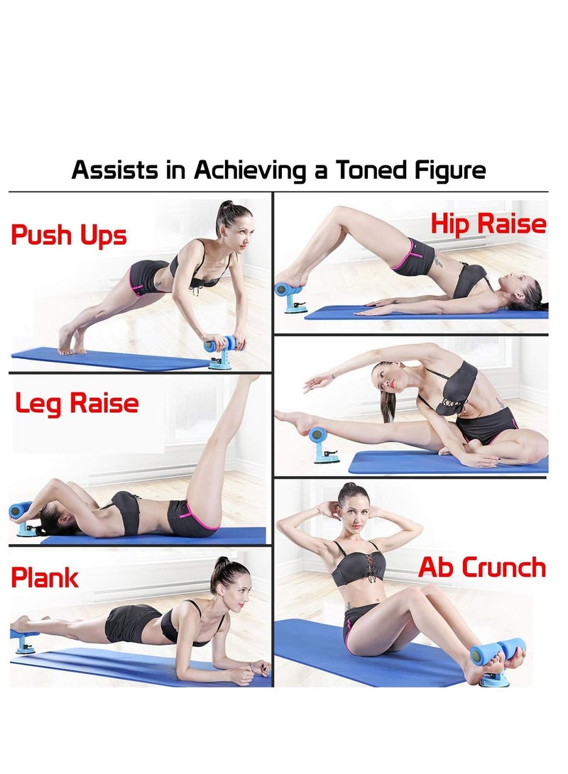 بلان A جهاز تمرينات الجلوس متعدد الاستخدامات، مزود بقضيب قابل للتعديل، يعمل بالشفط الذاتي لتثبيت قوي، مثالي لتدريب عضلات البطن والضغط، ويوفر دعمًا جانبيًا لتمرين أكثر فعالية - Image 4