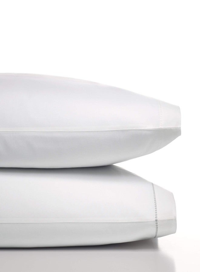 فيرا وانغ - ملاءات سرير بحجم كينج، طقم مفروشات من قطن بيركال، أساسيات غرفة نوم منعشة وباردة (أبيض، كينج) - Image 4