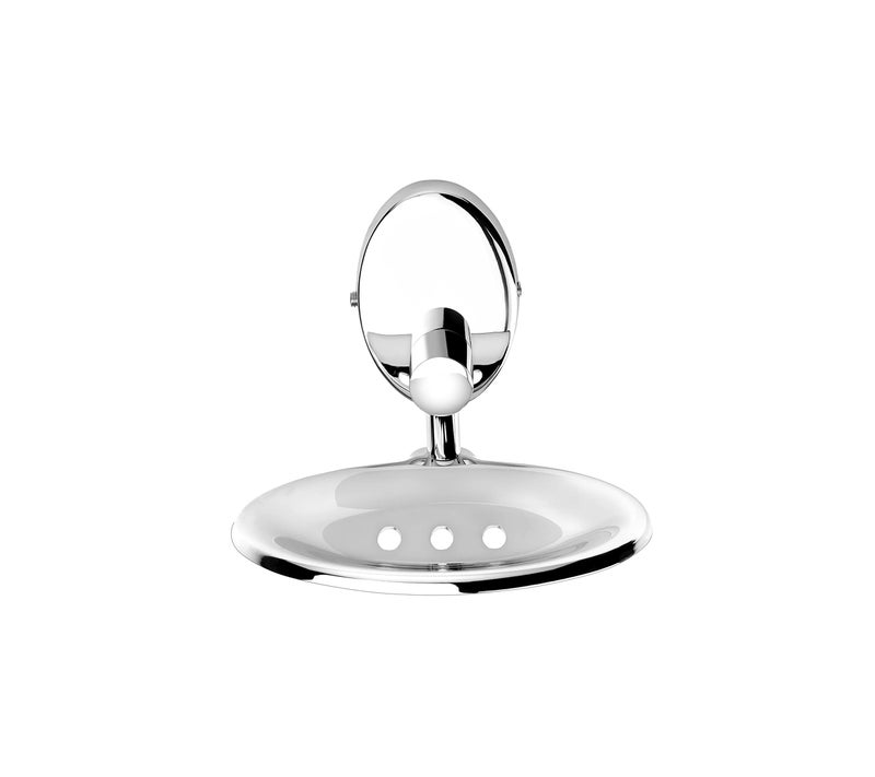 GRIVAN Oval Shape Wall Mounted Stainless Steel Single Soap Holder for Bathroom, Soap Stands for Bathroom Wall/Soap Tray for Bath Dish Bathroom Accessories and Fittings Rust & Corrosion Free - Image 2