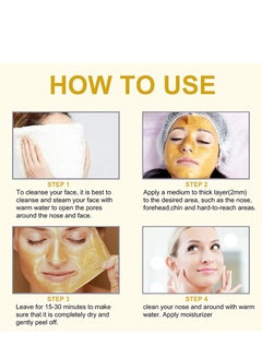 Peel Off Face Masks, قناع الوجه الذهبي المضاد للتجاعيد ومكافحة الشيخوخة، تنظيف عميق لحب الشباب المنقي، يقلل من الخطوط الدقيقة والتجاعيد، قناع شد الوجه للعناية بالبشرة 120 جم - pzsku/Z62106F25281B6CA602A2Z/45/_/1731921110/e157124e-ee59-472b-b7ee-702df11cf3b8