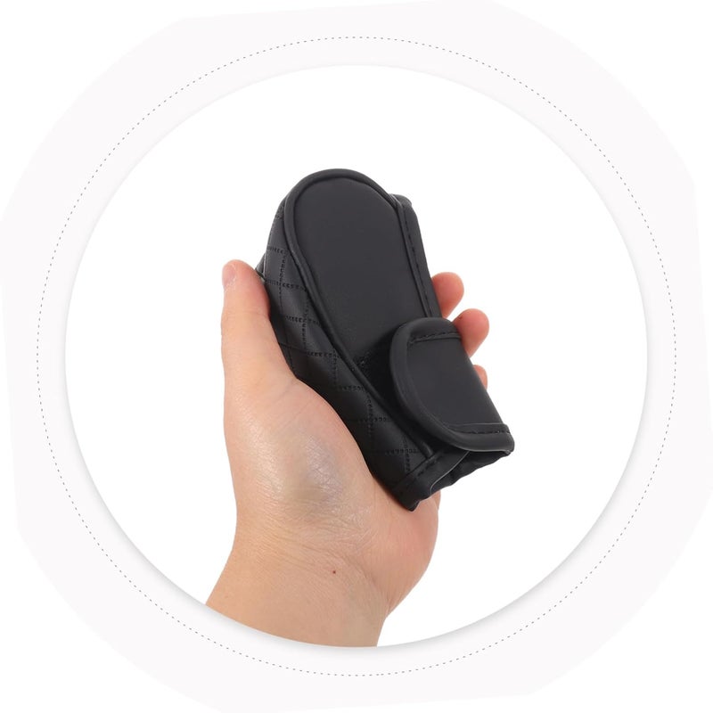 Garneck Universal Pu Leather Gear Lever Cover with Anti-slip Protective Shift Knob for Car Cabin Accessories Suitable for Automatic and Manual Transmission Vehicles Black - Image 4