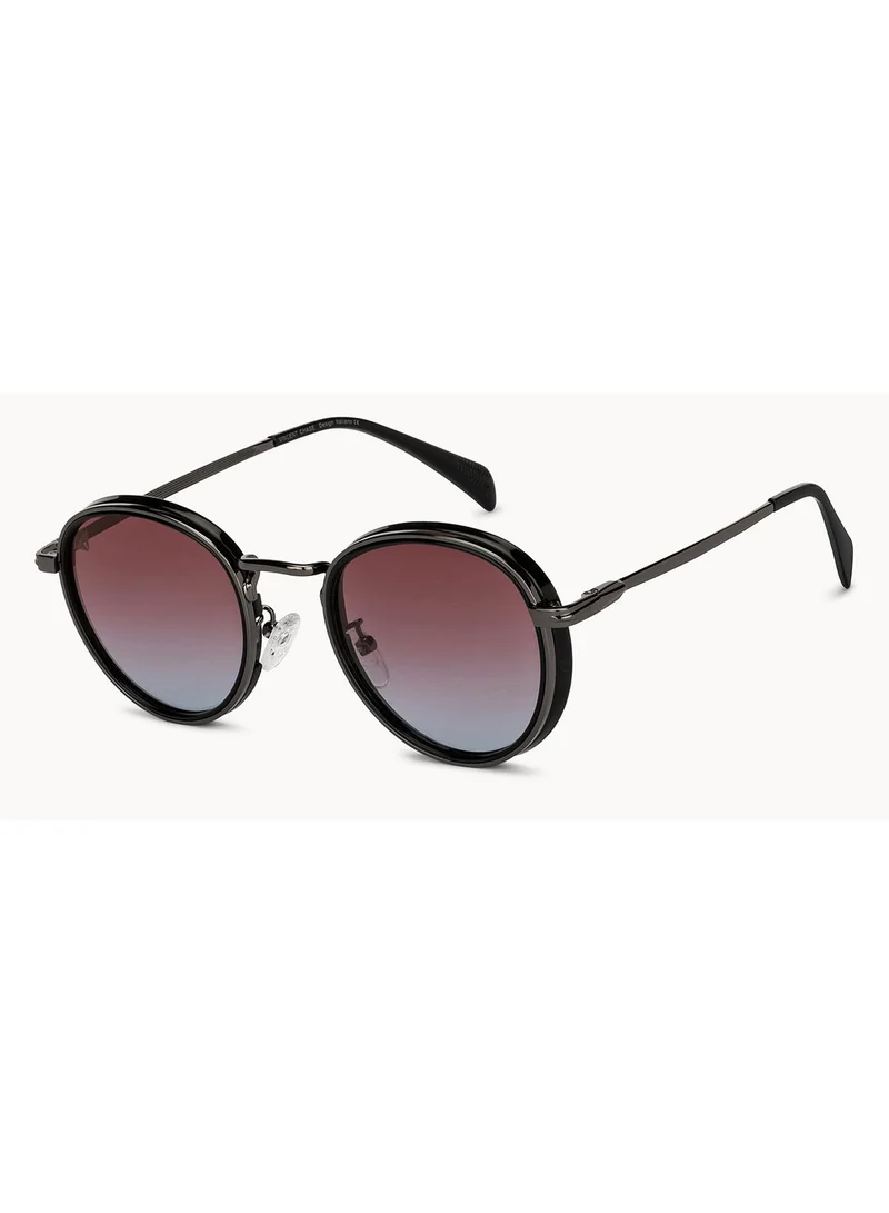 فينسينت تشيس Wired Up By Lenskart Full Rim Round Polarized &amp; UV Protected Sunglasses For Men &amp; Women - VC S14665
