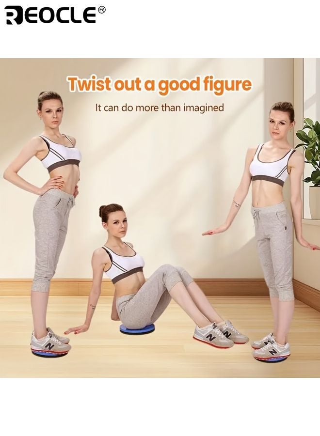 ريوكل لوح التواء الورك الساق البطن لوحة توازن محمولة قرص تمرين غير قابل للانزلاق مدرب ثبات مركز مناسب للصالة الرياضية المنزل البيلاتس اليوغا - Image 3