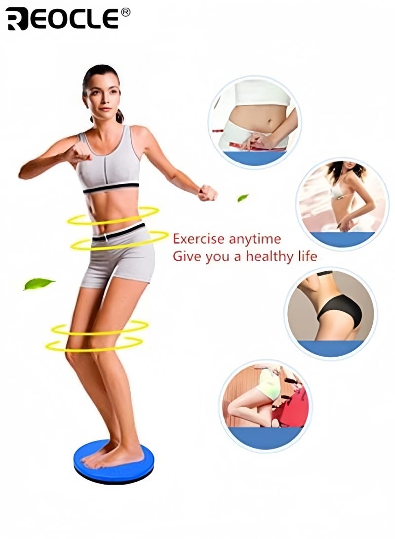 REOCLE Hip Leg Abdominal Waist Twister Board Portable Balance Board Non-Slip Workout Disc Core Stability Trainer Suitable for Home Gym Pilates Yoga - Image 3
