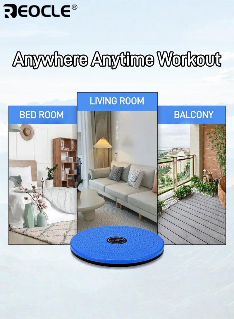 REOCLE Hip Leg Abdominal Waist Twister Board Portable Balance Board Non-Slip Workout Disc Core Stability Trainer Suitable for Home Gym Pilates Yoga - Image 4