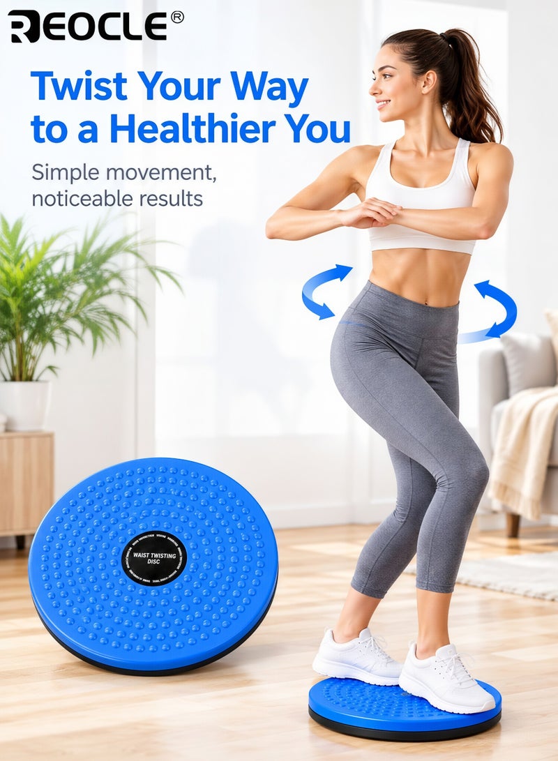 REOCLE Hip Leg Abdominal Waist Twister Board Portable Balance Board Non-Slip Workout Disc Core Stability Trainer Suitable for Home Gym Pilates Yoga - Image 1