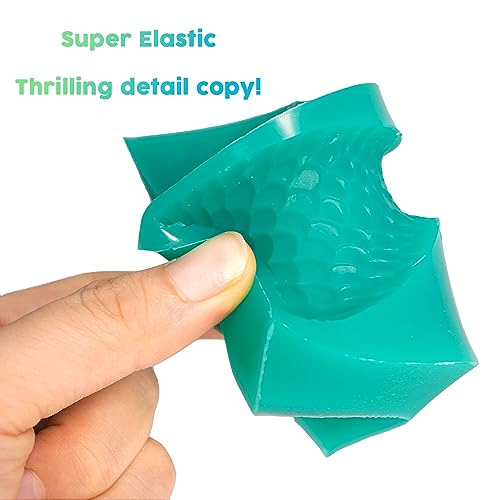 BBDINO Silicone Mold Making Kit, Super Elastic Jade Green Silicone, 1Gallon/140.8Oz, Ideal for Casting 3D Resin Molds & Silicone Molds, 1A:1B Mix Ratio - Image 5