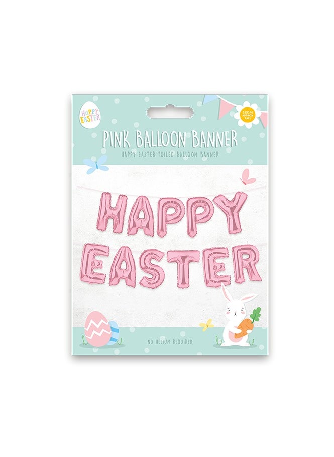 Gem Imports - Gems Happy Easter Foil Balloon Banner Assorted 1 Piece - Image 1