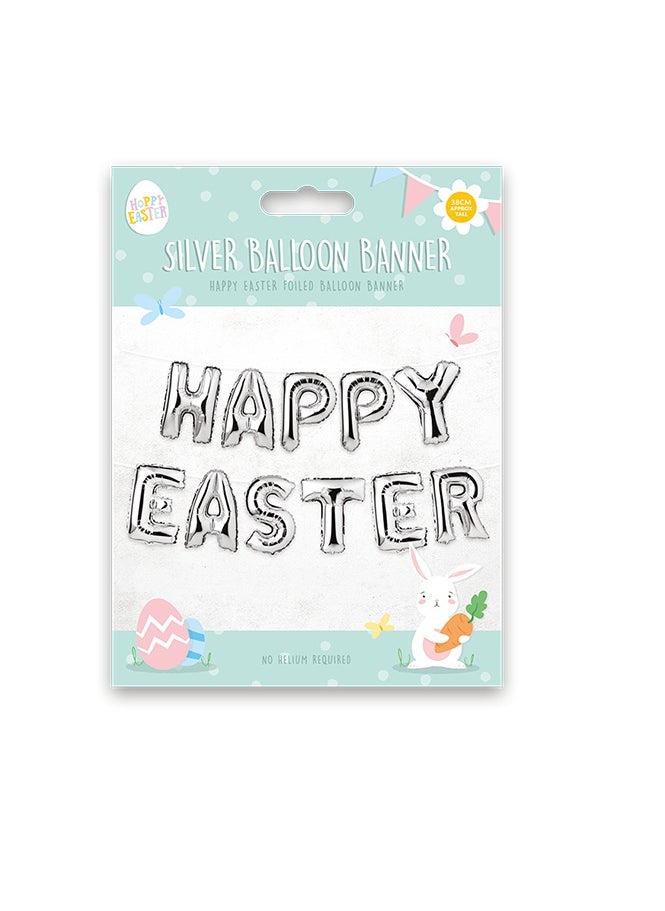 Gem Imports - Gems Happy Easter Foil Balloon Banner Assorted 1 Piece - Image 1