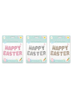 Gems Happy Easter Foil Balloon Banner Assorted 1 Piece