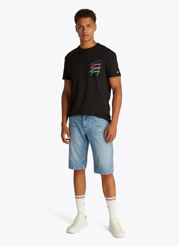 TOMMY JEANS Regular Fit Twisted Signtr T-Shirt