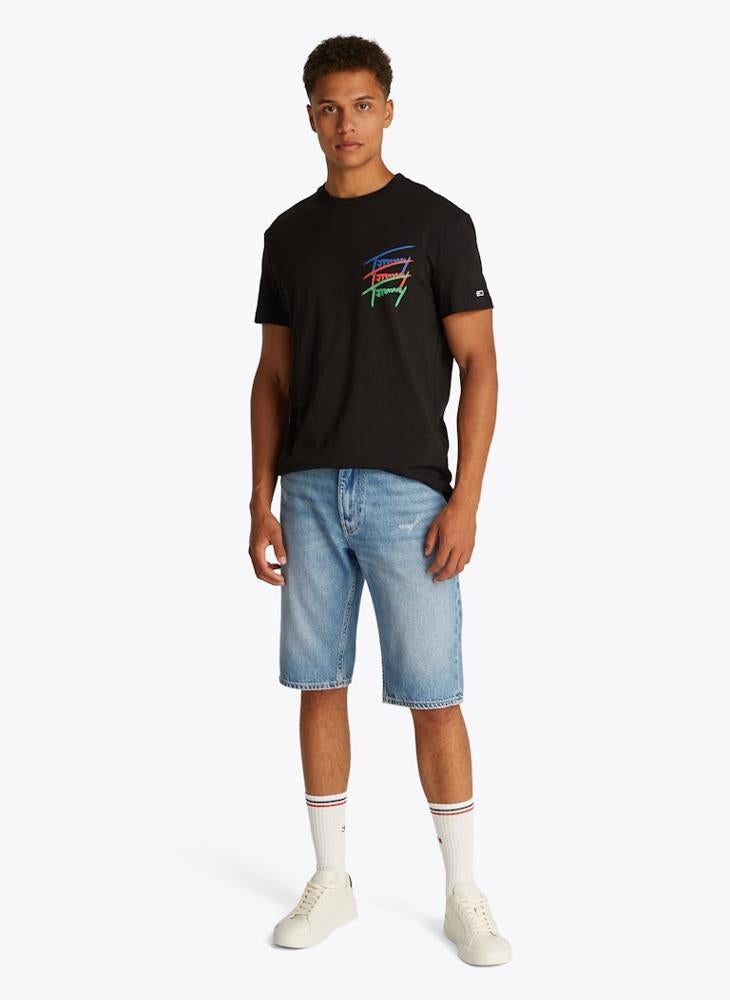 TOMMY JEANS Regular Fit Twisted Signtr T-Shirt  - Image 4