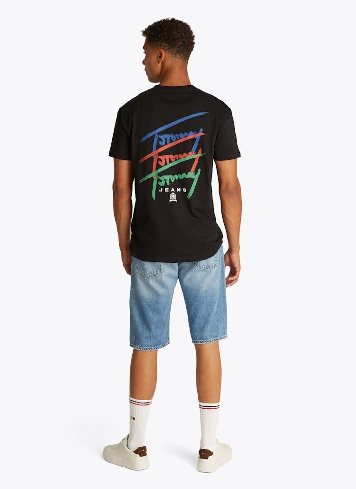 TOMMY JEANS Regular Fit Twisted Signtr T-Shirt  - Image 2