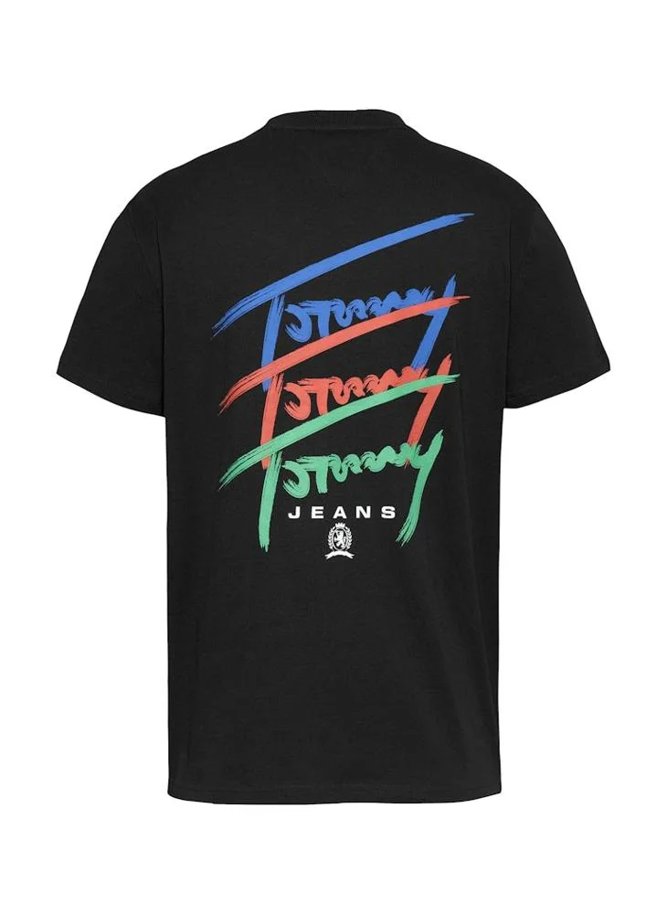 TOMMY JEANS Regular Fit Twisted Signtr T-Shirt