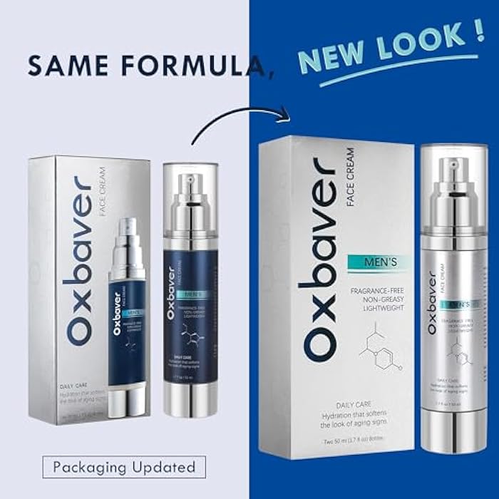 Oxbraver Face Cream for Men: 6-in-1 for Men Face Moisturizer with Collagen and Retinol for Deep Hydration All Day and to Reduce the Look of Aging Signs - Image 2