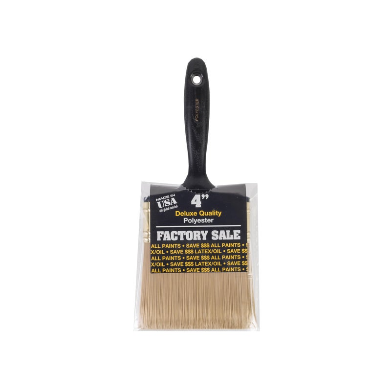 Wooster Brush 4IN P39744 Factory Sale Polyester Paintbrush 4Inch 4 Inch Blackgold