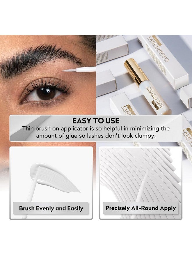 GOLLEE Lash Glue Cluster False Eyelashes Gule Strip Lash Glue For Diy Lash Extensions Super Strong Hold Eyelash Adhesive Waterproof Long Lasting For Lash Cluster Fast Drying Clear Eye Lash Glue - Image 4