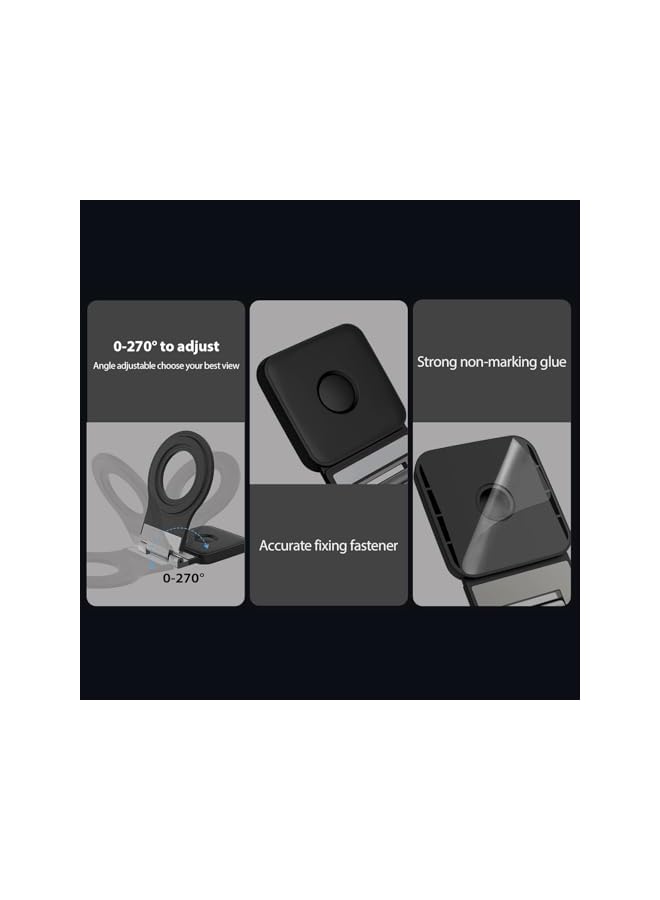 S-TOP Magnetic Car Mount for Tesla Model 3/X/Y/S for Magsafe, Detachable Wall Mount with 2 Base for iPhone 14 13 12 Pro/Pro Max, Adjustable Phone Holder for Car, Wall, Desk and Laptop, Black - Image 4