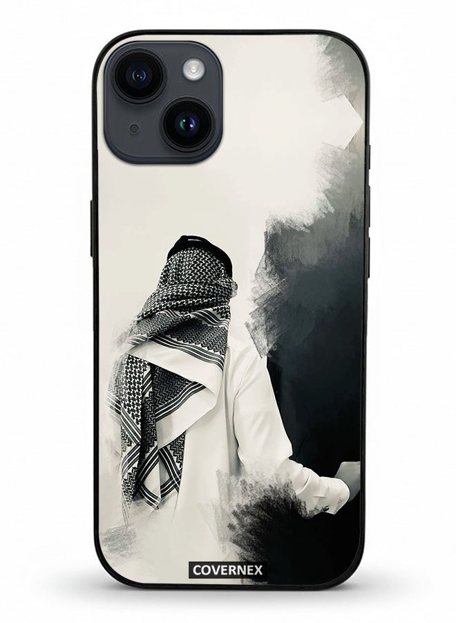 Covernex Apple iPhone 14 Protective Case Cover Printed Featuring Minimalist Monochrome - Image 2