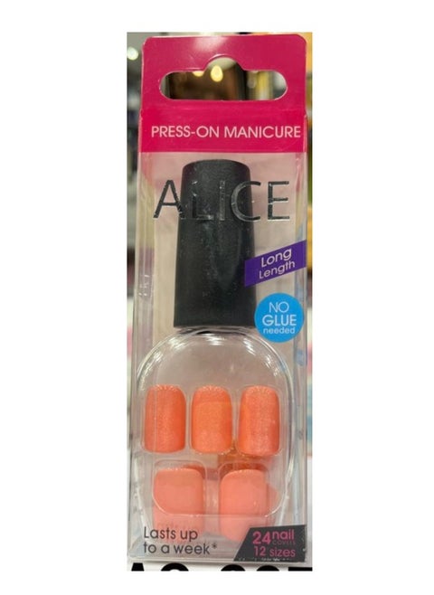 PRESS ON MANICURE NO GLUE NEEDED NAILS 24PCS