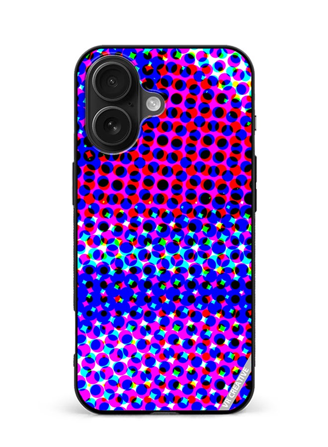 VR CREATIVE Protective Case Cover For Apple iPhone 16 Fun Beautiful Retro Pop Art Design Multicolour