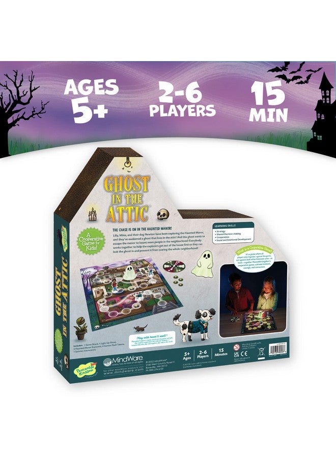 Peaceable Kingdom Ghost in The Attic - Cooperative Board Game for Family Game Night - Unique Glow-in-The-Dark Board Game - Great for Kids Ages 5 & Up - Image 5
