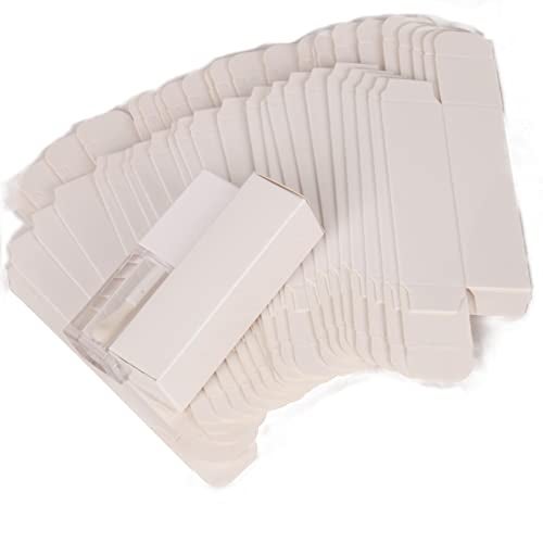 COSIDEA 25pcs 25 * 25 * 86mm Craft paper box for lip gloss 350gms lipstick packing for lipgloss tubes(pink paper box 25pcs) (White) - Image 5