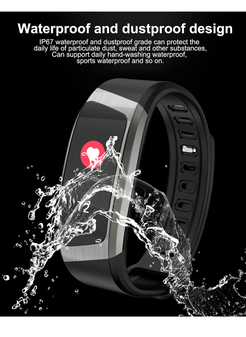 Generic - Fitness Tracker Smart Watch with Pressure and Heart Rate Monitor, IP67 Waterproof, Calorie Counter and Pedometer for Android and iOS Users - Image 1