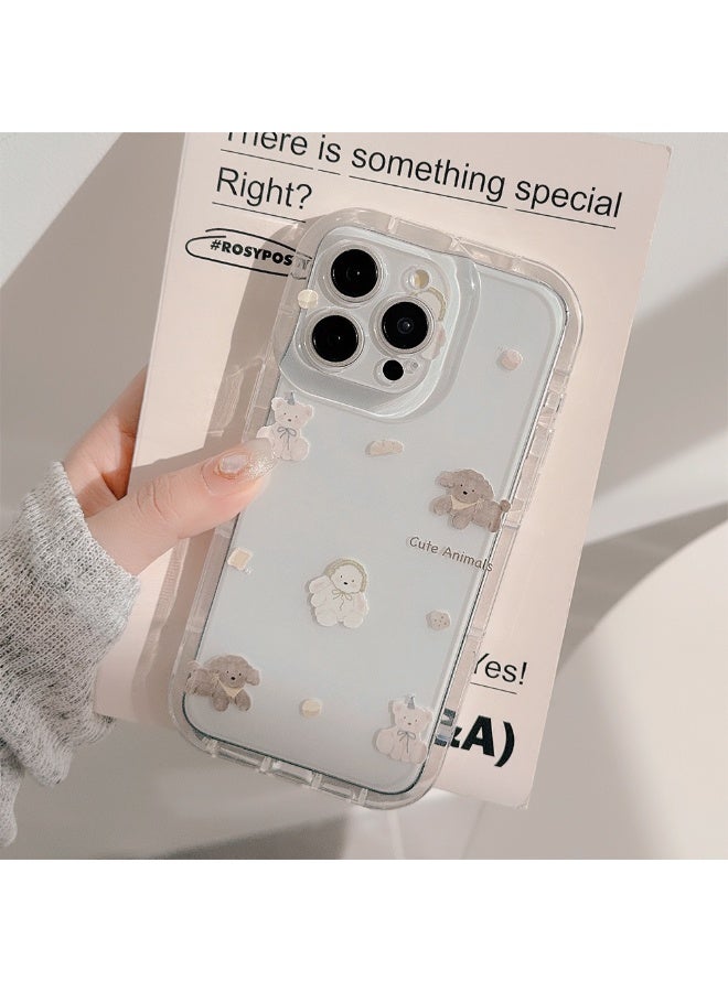 NIBEMINENT Fiery Bread Puppy Protective TPU Case Cover For iPhone 16 Plus - Image 1