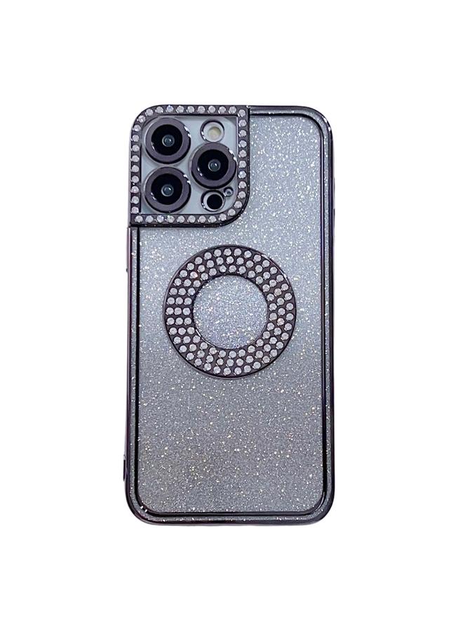 اس-توب جراب لهاتف iPhone 14 Plus، جراب هاتف لامع مطلي بالكهرباء بلون الماس المتدرج - Image 2