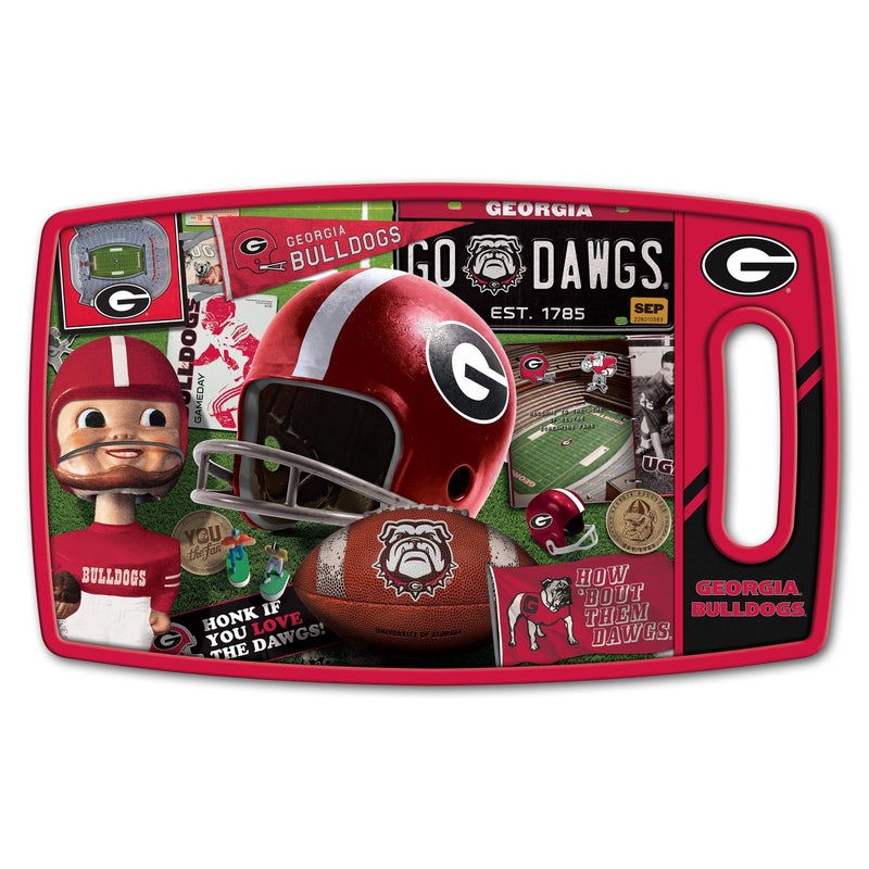 YouTheFan NCAA Georgia Bulldogs Retro Series Cutting Board
