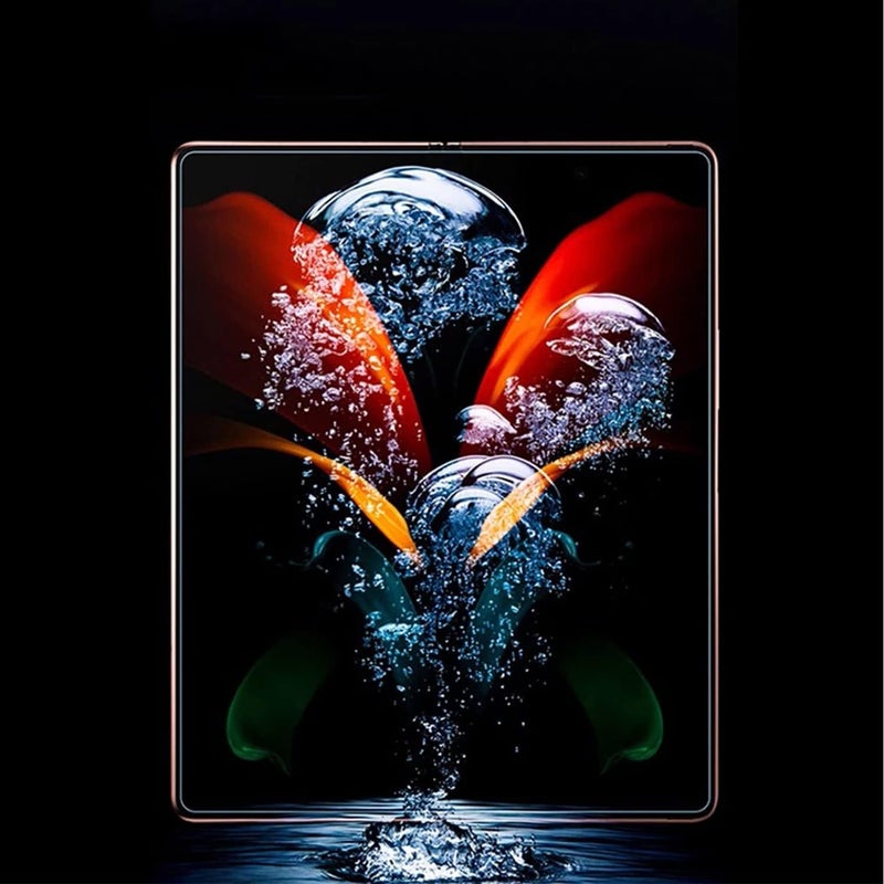 لاكيون (2 مجموعة 6 قطع) واقي شاشة Z Fold 3 متوافق مع واقي شاشة Samsung Galaxy Z Fold 3 (فيلم الشاشة الداخلية + فيلم الشاشة الأمامية + فيلم الشاشة الخلفية) فيلم هيدروجيل (Z Fold 3) - Image 4