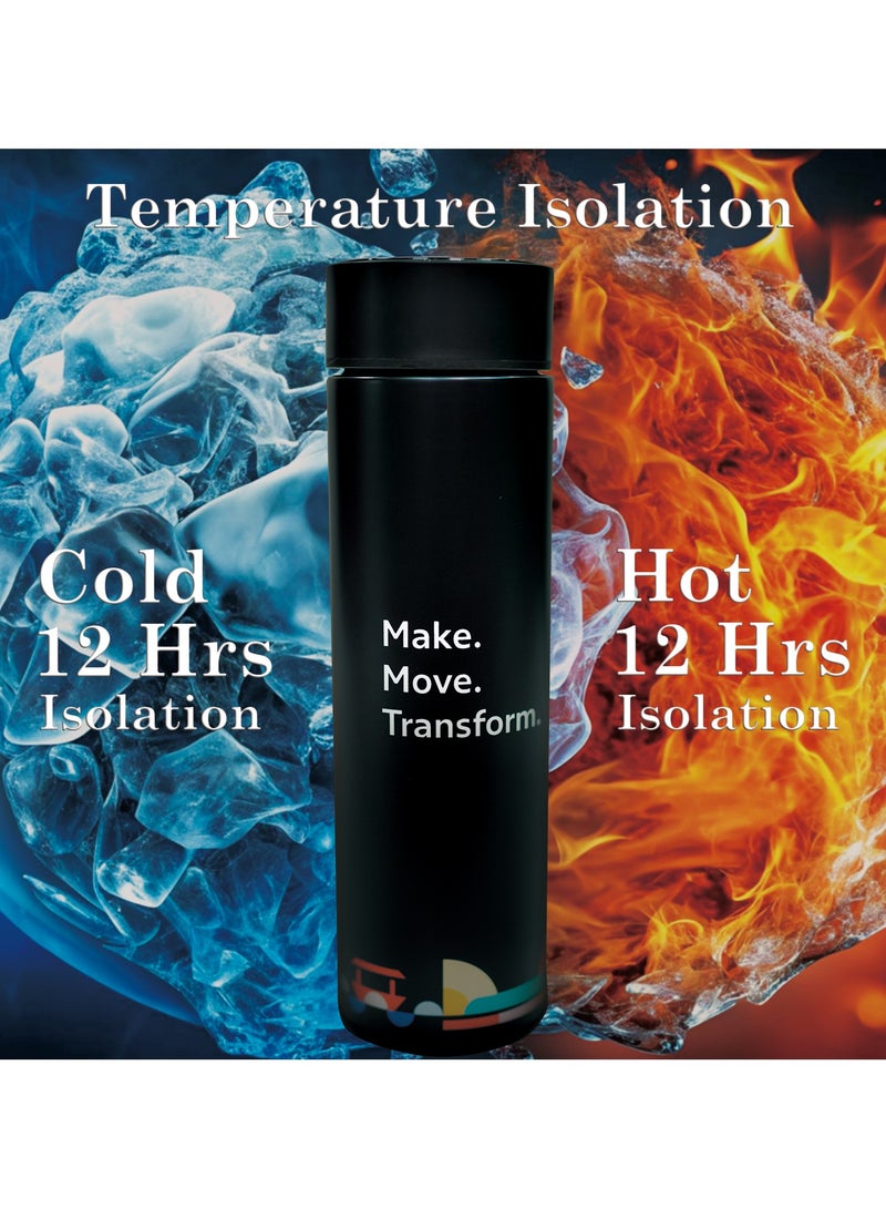 RTA RTA Smart Insulated Stainless Steel Bottle with LED Temperature Display 450ml Move Model Blue  - Image 5