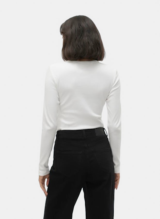 VERO MODA VERO MODA Womens Chloe Longsleeve Short Top Juniors  - Image 5