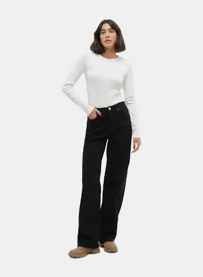 VERO MODA VERO MODA Womens Chloe Longsleeve Short Top Juniors  - Image 2