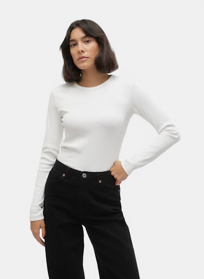 VERO MODA VERO MODA Womens Chloe Longsleeve Short Top Juniors  - Image 1