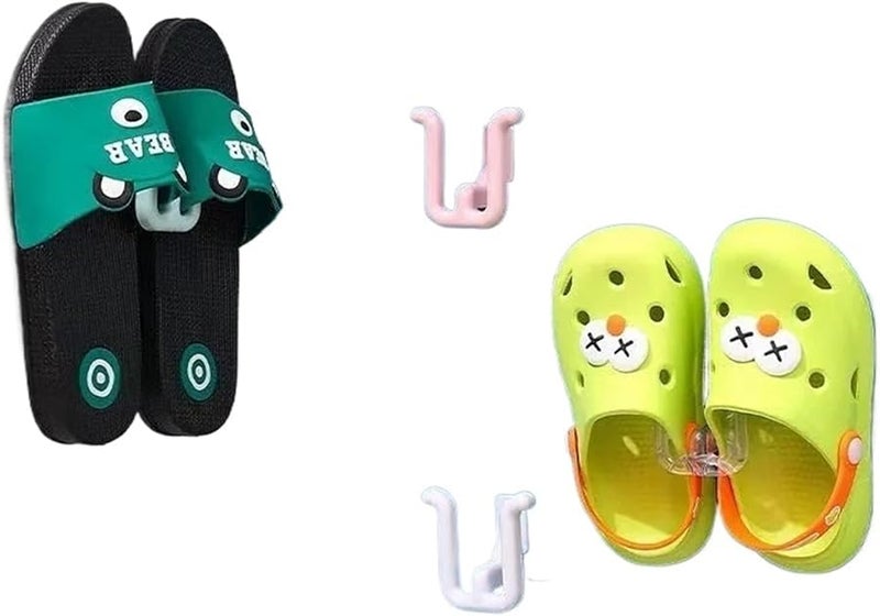 حامل النعال المثبت على الحائط 15 قطعة أبيض لتخزين الحمام وغرفة النوم - Image 5