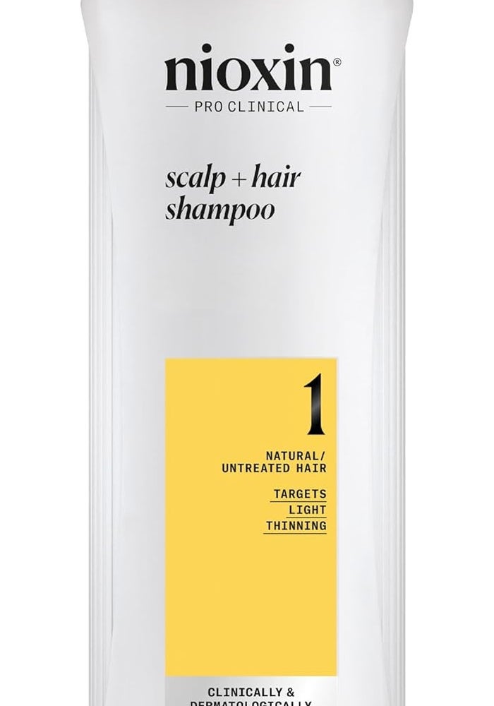 Nioxin Derma Purifying System 1 Cleanser Shampoo for Natural Hair - 500ml - Image 1