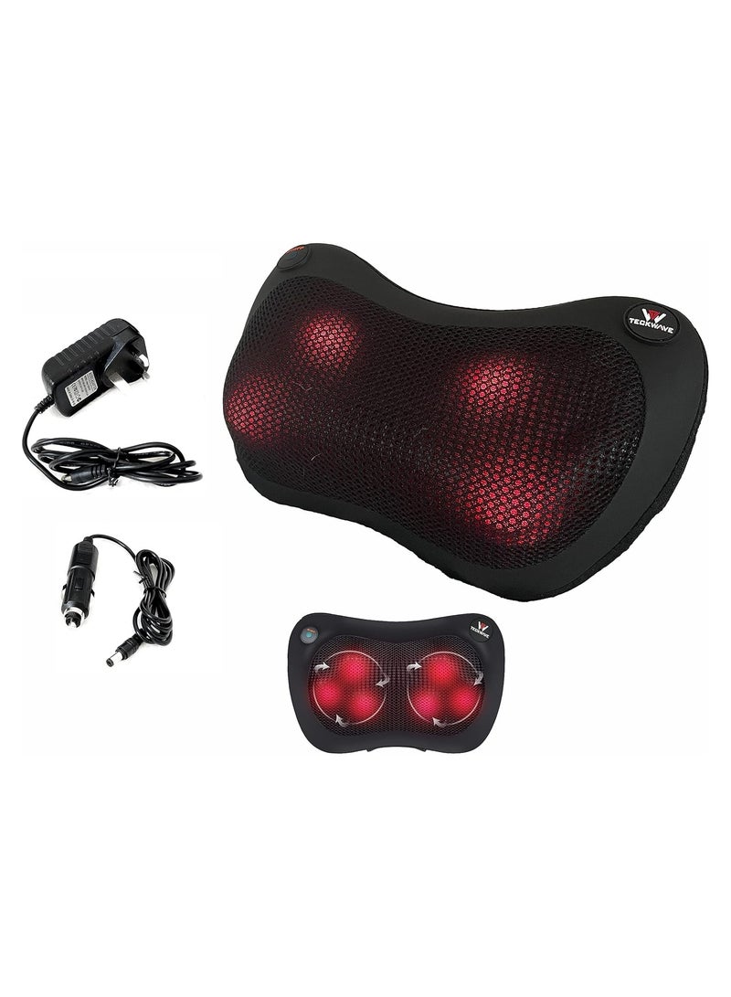 FARROBIZZ Neck and Shoulder Massager with Heat Therapy - Deep Tissue Kneading Massage Pillow for Muscle Pain Relief in Back, Legs, Waist - Home, Office & Car Use  - Image 1