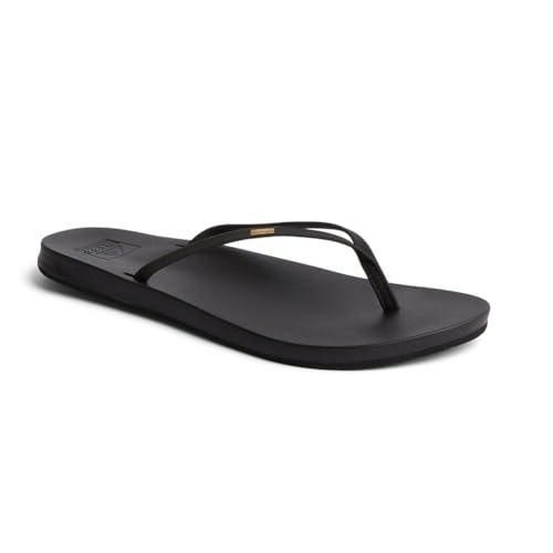 REEF Womens Sandals, Cushion Slim, Black, 8 - Image 3