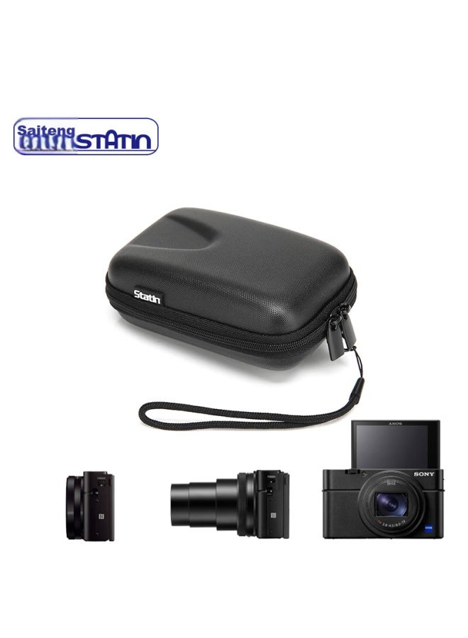 Saiten St7-thumb Cool Black, حقيبة كاميرا بطاقة قشرة صلبة, لـ Sony Rx100m3/m6 Zv1 Zv-1f Canon G7x2 G7x3 وغيرها
